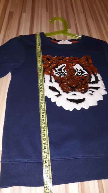 Chlapčenská mikina s flitrami h&m 122/128, h&m,128