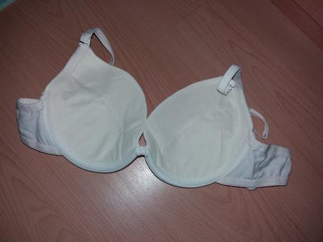 Podprsenka biela s kosticami, bonprix,80b