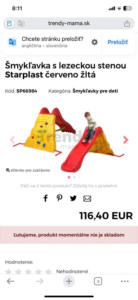 Starplast šmykľavka s lezeckou stenou 66984, 