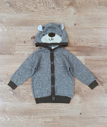 Hnedý svetrík, h&m,80