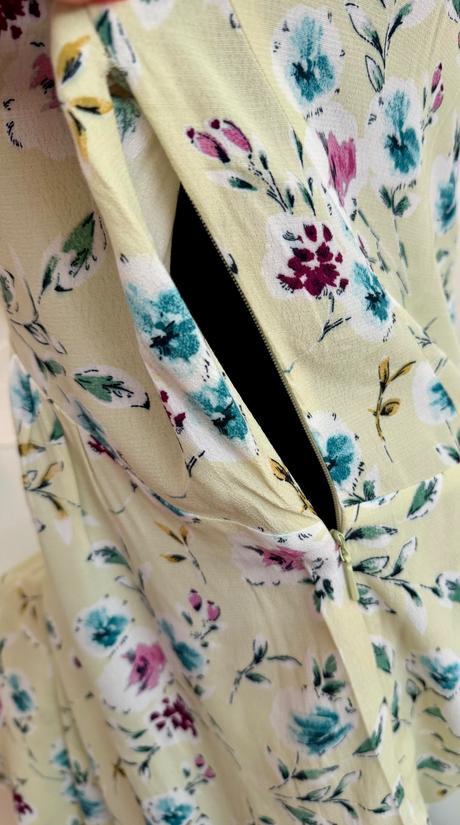 Mango viskózové kvetinové šaty romantický štýl, mango,l