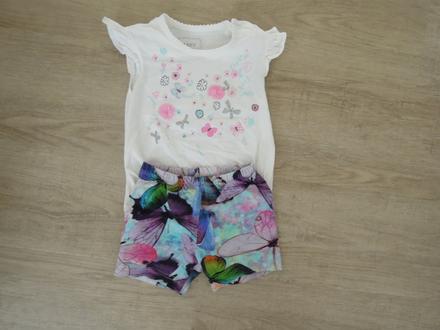 Tričko a kraťasy 86 12-18 mes., 86