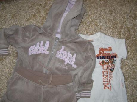 Dievčenská velúrová súprava, h&m,86