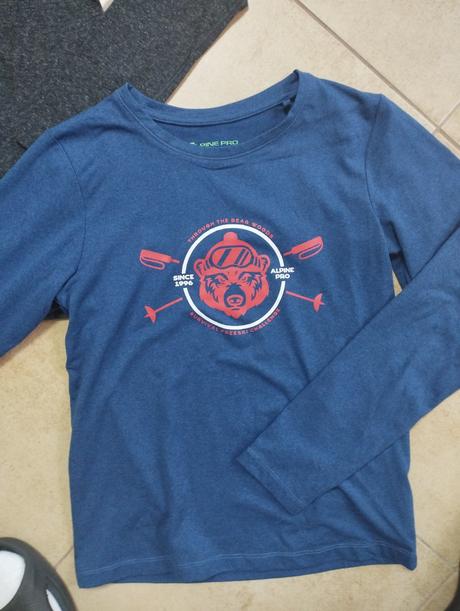 Tričko s dlhým rukávom 2 kusy alpine pro a head, alpine pro,146