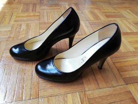 Predám čierne kožené lodičky veľ 37, 37