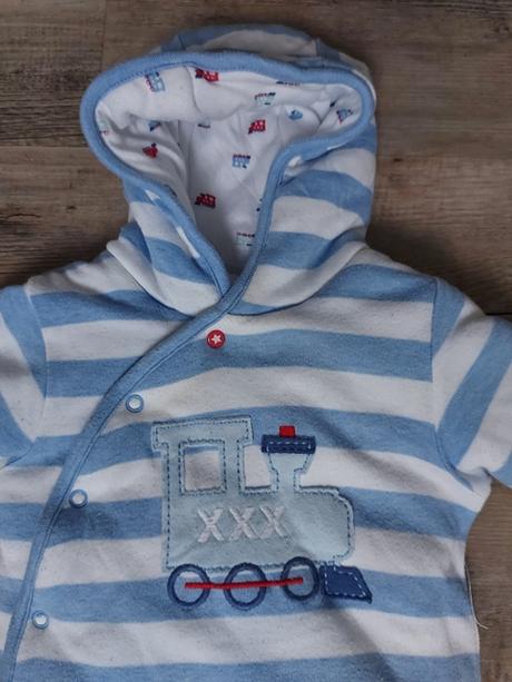 Pásikavý teplý overal, miniclub,68