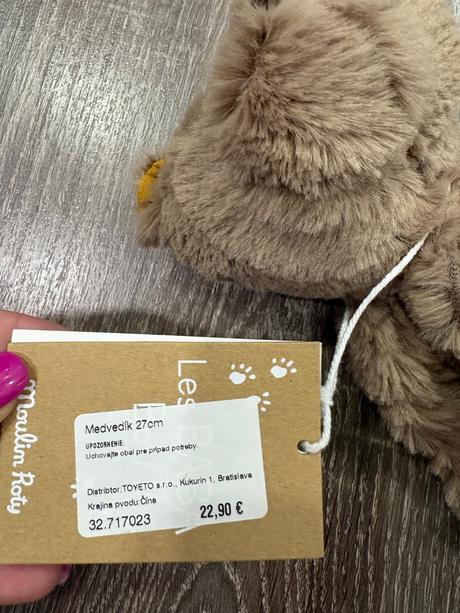 Moulin roty - plyšovy medvedík 27cm,