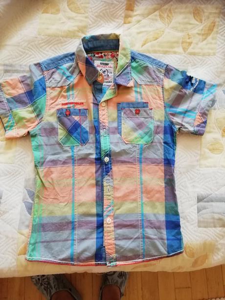 Chlapčenská košeľa 8r krátky rukáv, 134