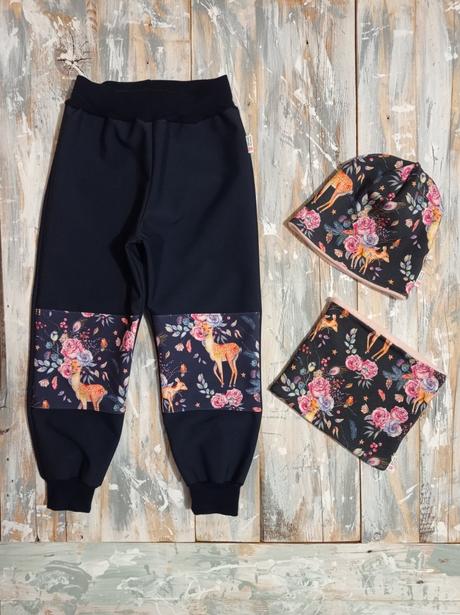 Zimné softshellové nohavice d, 68 - 140