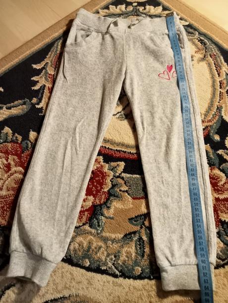 Velúrové tepláčiky do srdiečkami, f&f,116