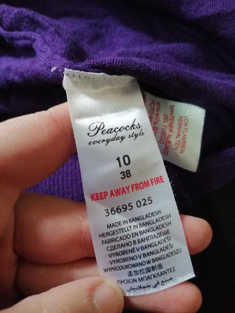 Fialový svetrík peacoks, 38