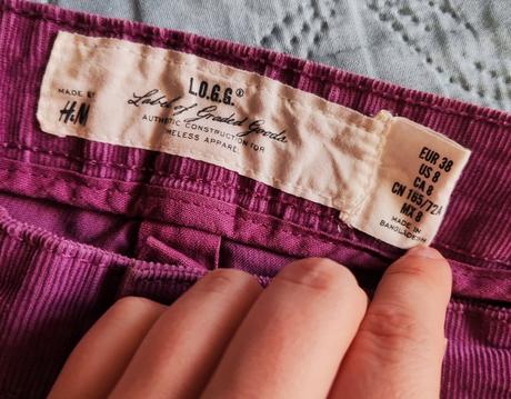 Menčestrové nohavice h&m, h&m,m