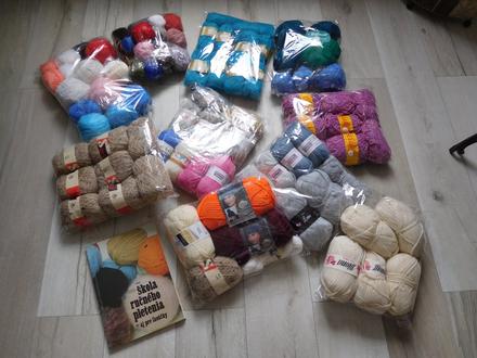 Vlna na ďalšiu tvorbu, čelenky, ponožky, čiapky,, 