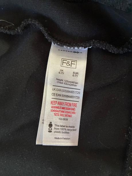 Čierna mikina na zips, f&f,122