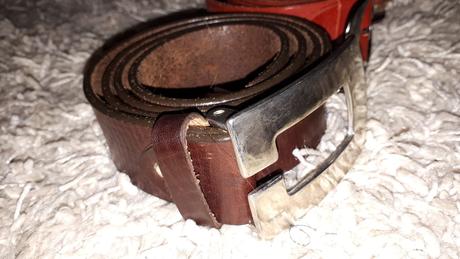 Kožený opasok m/l    80 - 95 cm, 