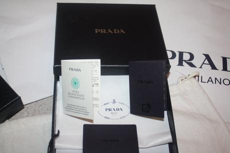 Prada tašky, dustbag, krabičky, prada