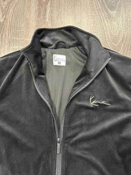 Karl kani damska zamatova mikina xs-s, xs