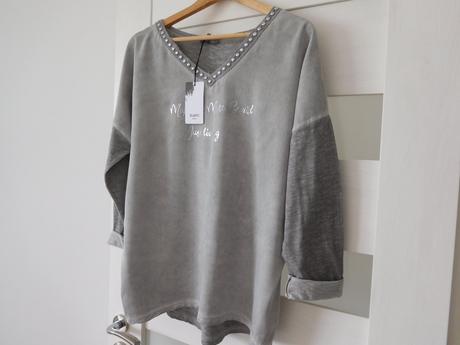 Tričko s dlhým ruk. ležerného strihu-l/xl bavlna, l