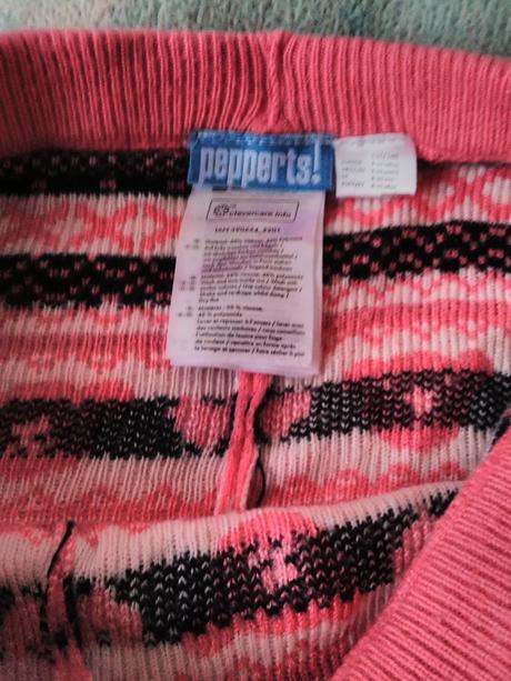 Teplé pletené legíny, pepperts,134