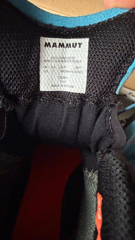 Turisticke kento tour high gtx mammut topanky, mammut,38