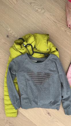 Armani mikina xs šedá logo original, armani,xs