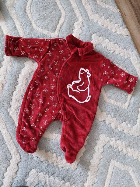 Vianocne novorodenecke zamatove, zateplene, coccodrillo,56