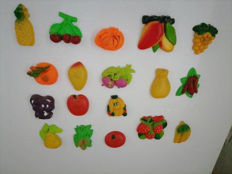 Magnetky ovocie - 18 ks, 