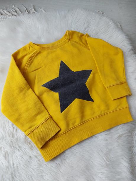 Krásna žltá mikina s hviezdou, next,98