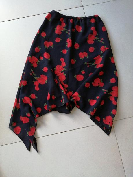 Dámska asymetrická sukňa, s