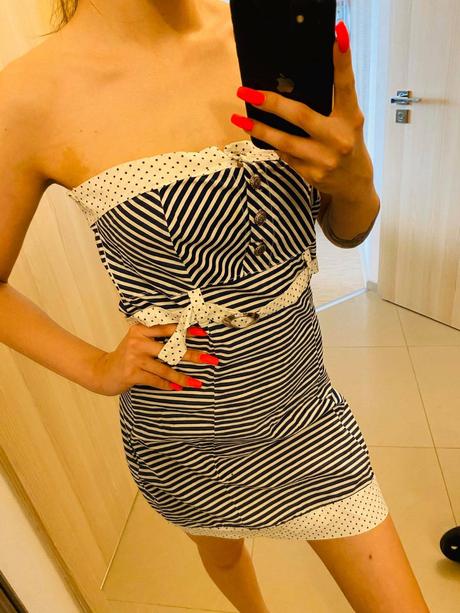 Námornícke minišaty, s