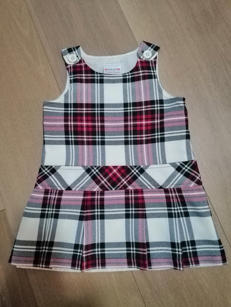 Kárované šaty so spodničkou, next,86