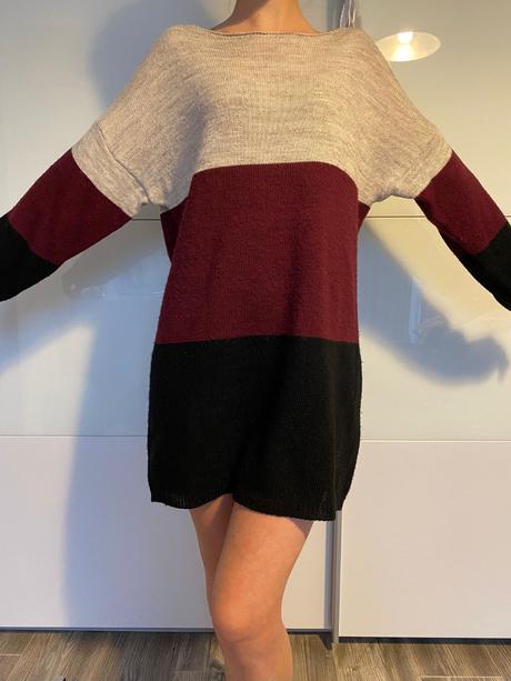 Predĺžený sveter, s