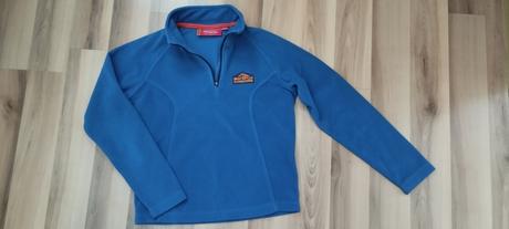 Modrá, flísová mikina 134-140, 140