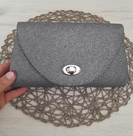 Spoločenská šedá kabelka, 