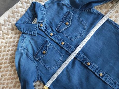 Jemná tenká riflová košeľa, 110