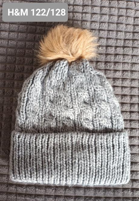 Len vypratá čiapka podšitá flisom, h&m,122