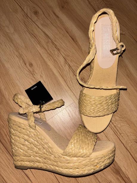 Platformove sandále mango 38/39, mango,38 / 39