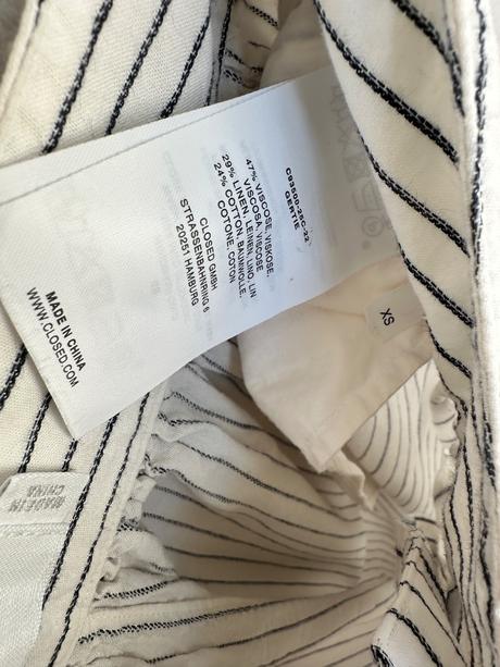 Sukňa s ľanom a vreckami, xs