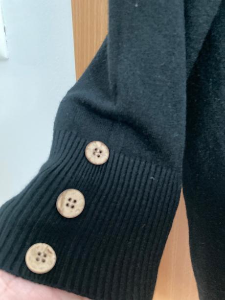 Dlhší čierny pulóver l/xl, xl
