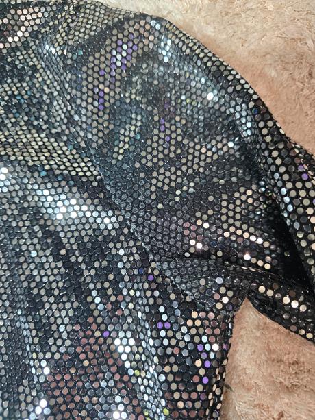 Flitrovane saty, h&m,s