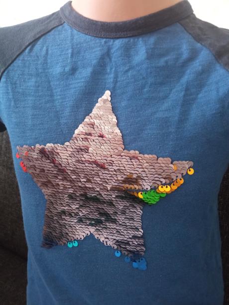 Chlapčenské tričko s otočnými flitrami (9-12mes.), next,80