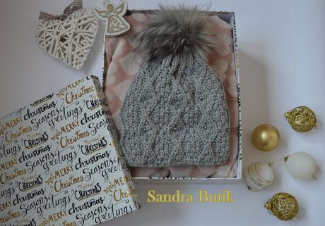 Zateplená čiapočka s perličkami a kožušinou, 92 - 158