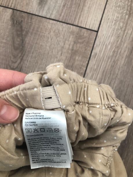 Zateplené nohavice, h&m,92