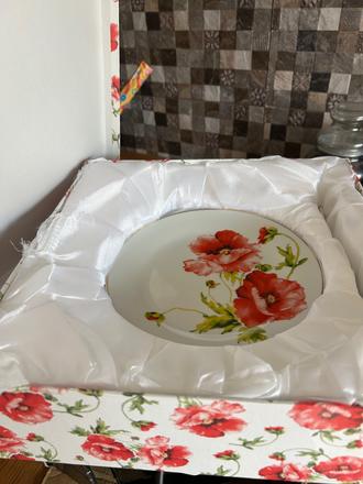 Tanierová dezertná súprava vlčie maky,