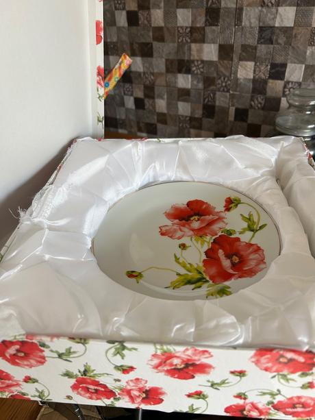 Tanierová dezertná  súprava vlčie maky, 