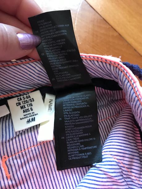 Minisuknička - lososová, broskyňová, h&m,116