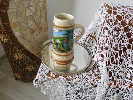 Korbel-keramika v ľudovom motíve,, 