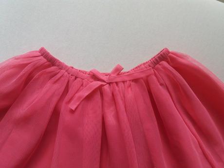 Ruzova tylova suknicka, h&m,128