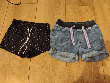 Tmavomodré kratasy, h&m,98