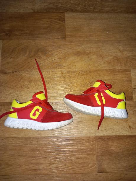 Červeno žlté tenisky guess 29tky, guess,29